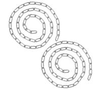 M METERXITY Lot de 2 Chaînes 50 Pouces 176 Livres Réglable | Acier Inoxydable, Robuste, Suspension, Balançoire de Porche, Extérieur, Gym, Hamac, Support de Sac de Frappe