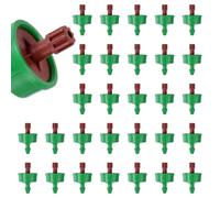 M METERXITY Lot de 30 goutteurs à compensation de pression de 2,1 GPH, émetteurs d'irrigation goutte à goutte pour systèmes d'irrigation de pelouse/plantes en pot, têtes d'arrosage goutte à goutte