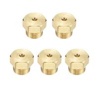 M METERXITY Lot de 5 kits de conversion d'orifice de gaz propane, 1 mm/0,10 cm, kit de conversion d'orifice en laiton pour tuyau de gaz propane/GPL/chauffe-eau/pièces de brûleur DIY [M5 x 0,5 mm]