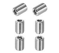 M METERXITY Lot de 6 adaptateurs de filetage réducteurs, écrous réducteurs, M14 x 2 mâle vers M8 x 1,25 femelle 20 mm H filetage Réducteur de vis en acier inoxydable Conversion manchon à vis