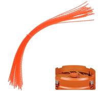 M METERXITY Lot de 60 lignes de rechange, 0,2 x 35,6 cm en nylon spiralé pour déchiqueteuse de feuilles/broyeur de feuilles électrique W-orx WG430 [rouge]