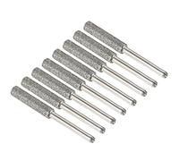 M METERXITY Lot de 8 aiguiseurs diamantés pour tronçonneuse - Dureté diamant - Pierre d'affûtage - Lime pour scie électrique (3/16", argent)