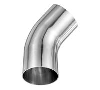 M METERXITY OD 3 Pouce 45 Degre Mandrin Coude Epaisseur 2 Mm 304 Acier Inoxydable Pot D Echappement Coude Pour Car Modified Exhaust System, Rampe Escalier Coude, Hauteur 175 Mm