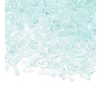 M METERXITY Pierre de Gravier en Verre à Haute Brillance, Gemmes en Verre, Verre Concassé, Morceaux de Verre Cassé pour l'Artisanat/Vases/Décorations de Jardin 6-9mm, 900g [Transparent]
