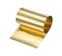 M METERXITY Rouleau de Tôle en Laiton, 39"x 8"x 0.004"(LxWxT) Plaque de Feuille Métallique, Plaque pour Quincaillerie, Rouleau de Feuille de Laiton pour Artisanat/Réparations Électriques