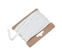 M METERXITY Ruban de Biais Double Pliure de 1/4 Pouce, 12 Yards, Ruban de Biais en Coton en Vrac pour la Couture/le Surfilage/le Ourlet/le Quilting/les Loisirs Créatifs [Blanc]