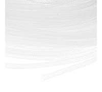M METERXITY Ruban Tissu Maille 45 Yards, 4mm Ruban Élastique Tissu Maille Tube Pour Artisanat/Emballage Cadeau/Bouquets De Fleurs/Mariage/Anniversaire/Fêtes/Couronnes/ornementationation[Blanc]