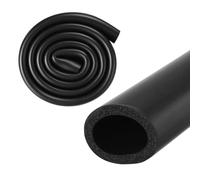 M METERXITY Tube en Mousse d'Isolation de Tuyau, 40mm ID 54mm OD 1m de Longueur, Tube en Mousse Souple Flexible pour Isolation de Tuyau pour Support de Poignée/Guitare [Noir]