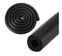 M METERXITY Tube en Mousse d'Isolation de Tuyau, 8mm ID 18mm OD 2M de Longueur, Tube en Mousse Souple et Flexible pour l'Isolation de Tuyaux pour Support de Poignée/Guitare [Noir]