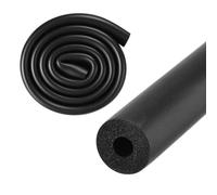 M METERXITY Tube en Mousse d'Isolation de Tuyau Tube en Mousse Noir | 6mm 1/4" ID 16mm 5/8" OD 1m de Longueur, Souple et Flexible pour l'Isolation Des Tuyaux pour Le Support de Poignée