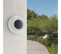 M mimotec - Applique murale LED extérieure Série Serena, 20 W, 3CCT, jusqu’à 2160 lm, étanche IP65, angle 120°, finition grise, matériau PC, idéale pour façades et extérieurs