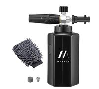 M MINGLE Canon à Mousse pour Nettoyeur Haute Pression, Lance à Mousse Réglable de Rechange Compatible avec Karcher K2, K3, K4, K5, K6, K7, Bouteille de Détergent 1 L pour Lavage de Voiture