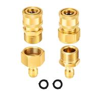 M MINGLE Kit d'Adaptateurs pour Nettoyeur Haute Pression, M22-14 mm vers Raccord Rapide 1/4", Connecteurs Rapides avec Joint Toriques