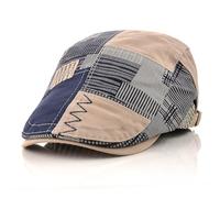 M MOACC Béret pour homme avec boucle en coton réglable, gris, Taille unique