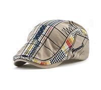 M MOACC Béret pour homme avec boucle en coton réglable, Hat-T1-Gris, Taille unique