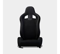 M MODAUTO Siège de Voiture de Sport, Semibaquet Réglable, Alcantara et Cuir, avec Rails Inclus, Conducteur et Passager, Universel pour Simulateur de Voiture et de Conduite, Modèle N790R, Noir