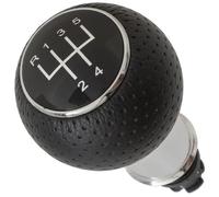 M MODECAR - Compatible avec Audi A3 8P 03-12 Pommeau de levier de vitesse NOIR + CHROME 5 VITESSES pour 8P0711113A,