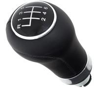 M MODECAR - Compatible avec Audi Seat Skoda VW Levier de Vitesses Pommeau NOIR + CHROME 6 VITESSES pour 5K0711113,