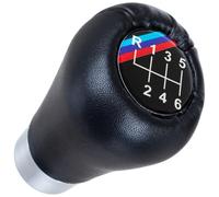 M MODECAR - Compatible avec BMW E34 E36 E38 E39 E46 E60 E61 E87 E90 X3 X5 Pommeau de levier de vitesses NOIR M-PACKAGE/M-POWER 6 VITESSES pour 25117566267,