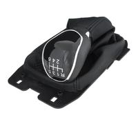 M MODECAR - compatible avec Ford EcoSport II 12-17 pommeau de levier de vitesses NOIR + sacoche de changement de vitesse avec cadre 6 VITESSES pour CN15-7K340-AA,