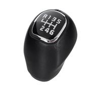 M MODECAR - Compatible avec Kia Sportage III 09-15 Pommeau de levier de vitesses CUIR NOIR 6 VITESSES pour 43711-3U300,