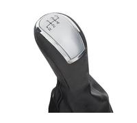 M MODECAR - Compatible avec Mercedes Vito W638 / V-Class 638 96-03 Pommeau de levier de vitesse SILVER + Sacoche de changement de vitesse 5 VITESSES pour A6382670110,