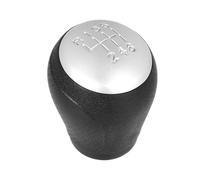 M MODECAR - Compatible avec Nissan Juke à partir de 2010 - Pommeau de levier de vitesses 6 vitesses NOIR + ARGENT pour 32865-1KA0A,