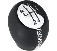 M MODECAR - Compatible avec Renault Espace IV pommeau de levier de vitesses 5 vitesses CUIR NOIR + CHROME pour 8200050527,