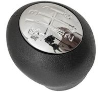 M MODECAR - Compatible avec Renault Master II 1998- Pommeau de levier de vitesses 6 VITESSES NOIR + CHROME + CHROME + CHROME + CHROME SCHÉMA pour 8200078718,