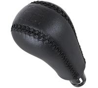 M MODECAR - Compatible avec Volvo V70 00-07 Pommeau de levier de vitesses CUIR SYNTHÉTIQUE NOIR 5 VITESSES pour 30759425,