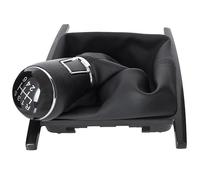 M MODECAR - Compatible avec VW Amarok 10-16 Levier de Vitesses Pommeau NOIR 6 VITESSES + SOUFFLET DE CHANGEMENT DE VITESSE NOIR avec Cadre pour 2H0711113A,