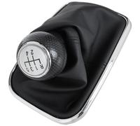 M MODECAR - Compatible avec VW Golf IV 98-05 pommeau de levier de vitesses ARGENT + OUVERTURE du manchette 22 MM pour 1J0711113D,