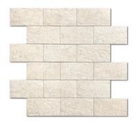 M MOFIT Carreaux de métro autocollants imperméables à décoller et à coller pour cuisine, effet marbre (beige, 5 feuilles)