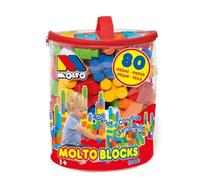 M MOLTO Bag of toy blocks. Blocks to build. Blocks to stack and fit together. 60