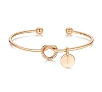 M MOOHAM Bracelet doré pour femme - Bracelet délicat avec initiale A-Z pour femme - Bracelet manchette en or pour femme - Bijoux personnalisés pour demoiselle d'honneur, demande en mariage, cadeau de
