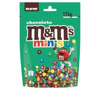 M&MS - Bonbons Chocolat Miniatures Gourmands, Croquant Coloré et Fondant (Paquet 176g) - lot de 4 - Vendu par Lot