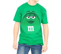 M&M's Candy Silly Character Face T-Shirt (Green-Adult S)