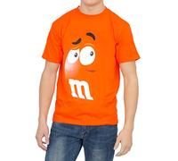 M&M's Candy Silly Character Face T-Shirt (Orange-Adult XS)