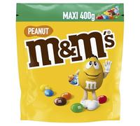 M&M'S Chocolat au lait Arachide Bite Marron Pouch Plastic 400g X1 Maxi Format