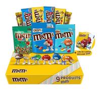 M&M's Coffret Cadeau Chocolat - Box Gourmande 9 Produits Variés | Biscuits, Crispy, Peanut, Caramel Salé & Minis - Idée Cadeau