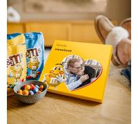 M&Ms Coffret Cadeau - Noël - Cadeau Personnalisé pour Lui & Elle, Personnalisez votre Coffret de Chocolat au Lait M&Ms (Crispy et Peanut) avec un Message Personnel