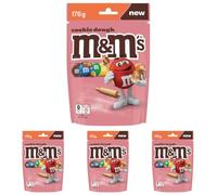 M&M'S Cookie Dough - Bonbons Chocolat au Lait & Pâte de cookie - Pochon de 176g (Lot de 4)