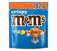 M&M'S CRISPY – Bonbons chocolat au lait et riz soufflé – Sachet 187 g