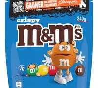M&M'S CRISPY - Bonbons Chocolat au Lait & Riz Soufflé - 340g Sachet de Chocolats
