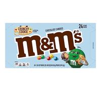 M & M's Crunchy Cookie Lot de 24 paquets de bonbons au chocolat au lait, 80,2 g, bleu