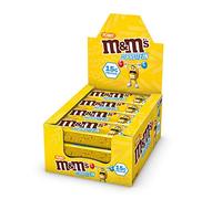 M&M's Hi Protein Peanut Bar (12 x 51g) - High Protein Snack with M&M's, Peanuts, Caramel and Milk Chocolate - Contains 15g Protein