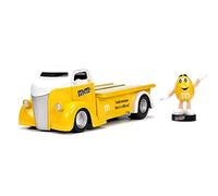 Ford Coe à Plat 1947 Jaune M&MS avec Figure Modèle 1:24 Jada Toys
