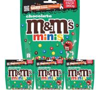M&M'S Minis - Bonbons Chocolat au Lait - 360g Sachets de Chocolats (Lot de 4)