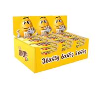 M&M'S PEANUT - Bonbons Chocolat au Lait & Cacahuètes - 36 x 45g Sachets de Chocolats - Grand format - 3x1,620kg - 4,860kg