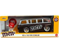 M&Ms Red 1965 Ford Econoline Van 1:24